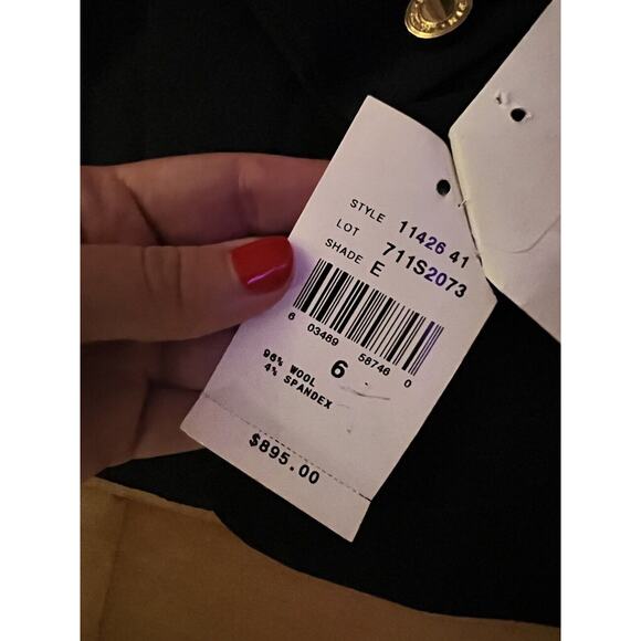 Ralph Lauren Black Label Navy Blue Blazer Equestrian Wool Blend Gold Buttons 6 - Picture 3 of 4